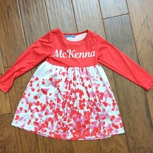 Red and White Kids Dress